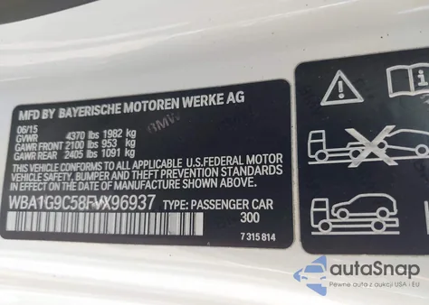 2015 BMW 228I from USA, damaged, VIN WBA1G9C58FVX96937